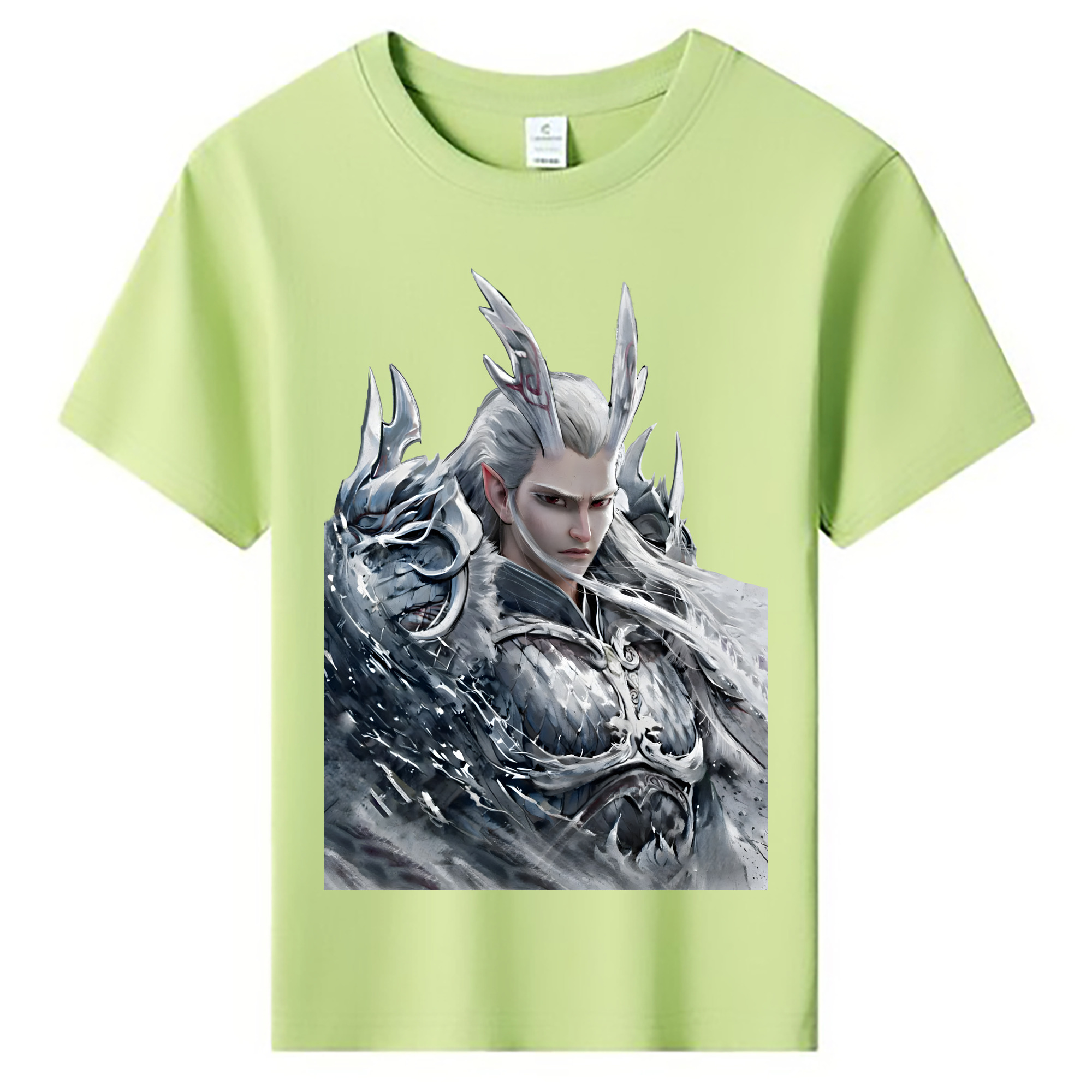 （画像用） Ne Zha 2 ナタ 魔童の大暴れ 綿100％キッズTシャツ（フロントプリント）
